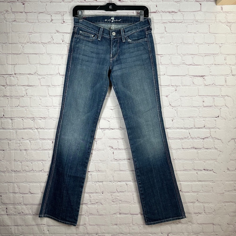 7 For All Mankind Women's Bootcut Colette Jeans Waist  26 Inseam 31 -Medium Wash